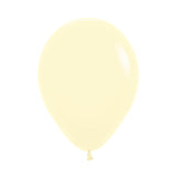 Globo Pastel Mate Amarillo R18 por unidad Sempertex