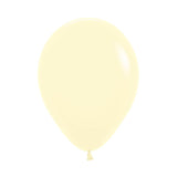 Globo Pastel Mate Amarillo R18 x6 unidades Sempertex