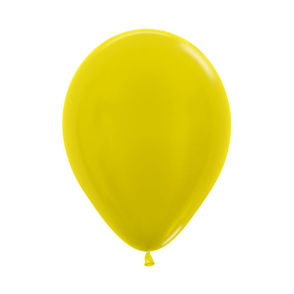 Globo Metal Amarillo  R12 x50 unidades Sempertex