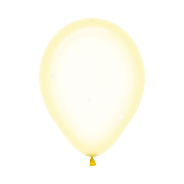 Globo Cristal Pastel Amarillo R5 por unidad Sempertex