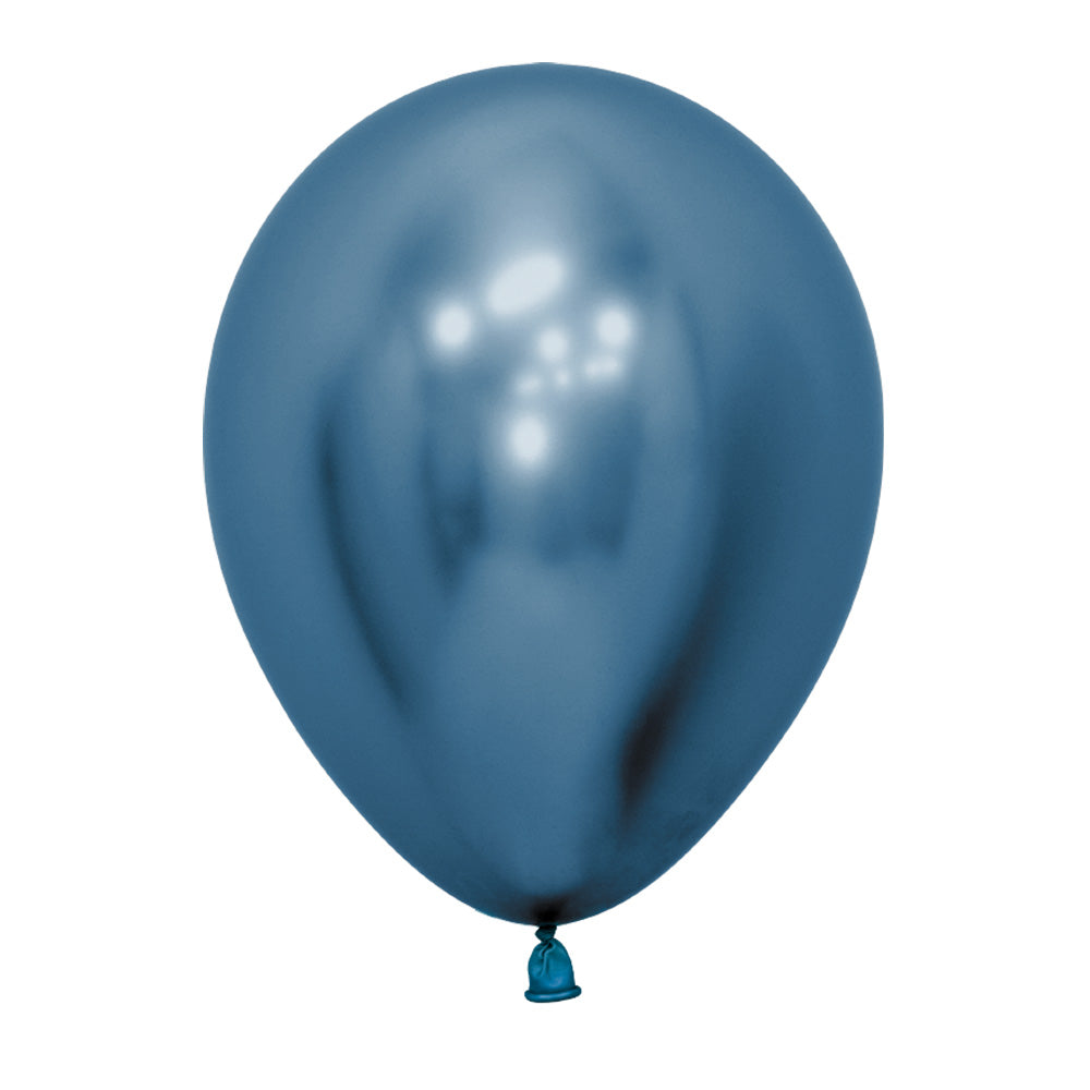 Globo Reflex Cromado Azul R5 x50 unidades Sempertex