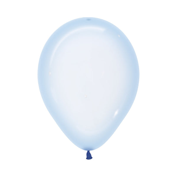 Globo Cristal Pastel Azul R5 por unidad Sempertex