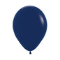 Globo Fashion Azul Naval R12 x12 unidades Sempertex