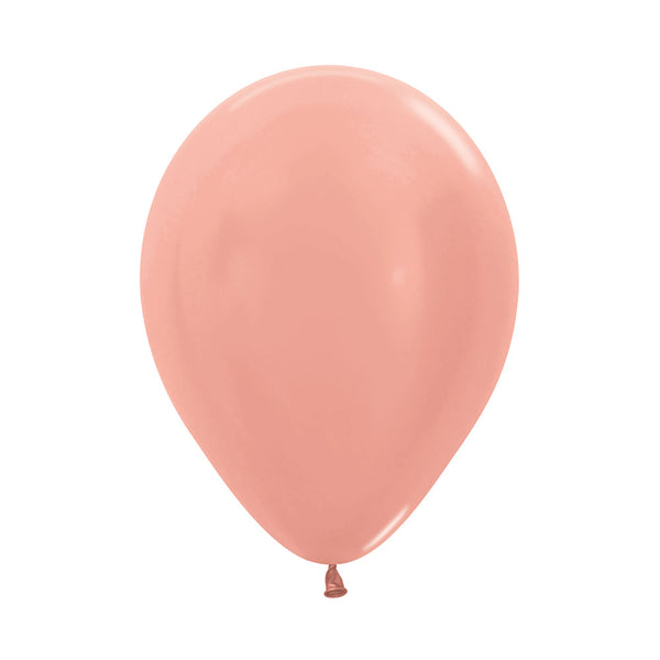 Globo Metal Dorado Rosa R9 x50 unidades Sempertex