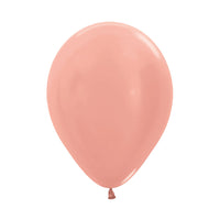 Globo Metal Dorado Rosa R12 x50 unidades Sempertex