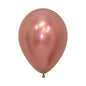 Globo Reflex Cromado Dorado Rosa R12 x50 unidades Sempertex