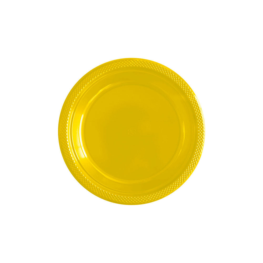 Plato Redondo Deluxe Amarillo 6" (15 cm) x10 unidades Sempertex