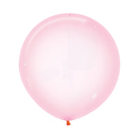 Globo Cristal Pastel Rosado R24 x3 unidades Sempertex