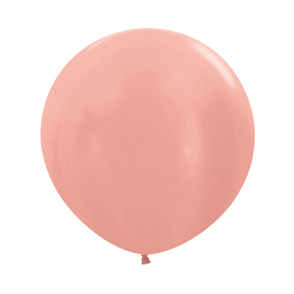 Globo Metal Dorado Rosa R24 x3 unidades Sempertex Esfera