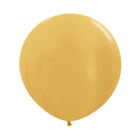 Globo Metal Dorado R24 x3 unidades Sempertex Esfera