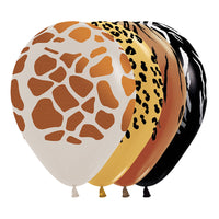 Globo Impreso Infinity Surtido Animal Print R12 x50 unidades Sempertex anm