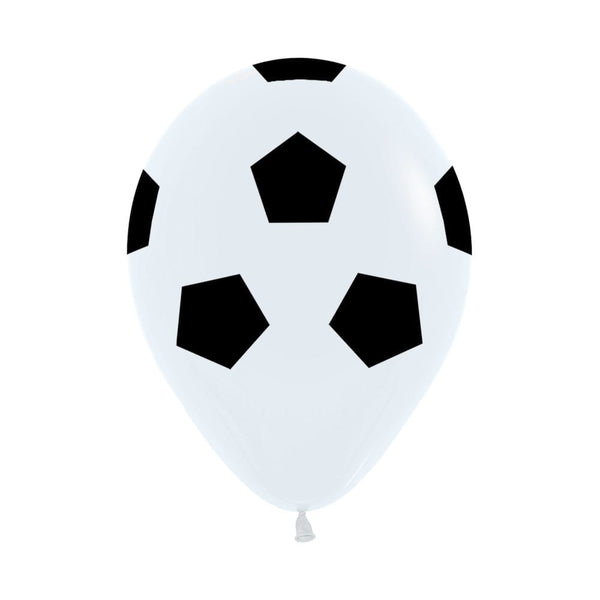 Globo Impreso Infinity Fashion Blanco Futbol R12 x50 unidades Sempertex