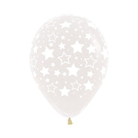 Globo Impreso Infinity Transparente Estrellas Bold R12 por unidad Sempertex