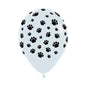 Globo Impreso Infinity Fashion Blanco Huellitas Mascotas R12 por unidad Sempertex anm