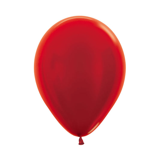 Globo Metal Rojo R12 x50 unidades Sempertex