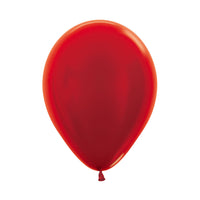 Globo Metal Rojo R12 x12 unidades Sempertex