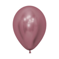 Globo Reflex Cromado Rosado R12 por unidad Sempertex