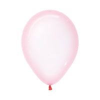 Globo Cristal Pastel Rosado R12 x12 unidades Sempertex