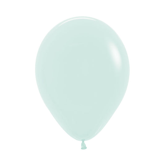 Globo Pastel Mate Verde R12 x12 unidades Sempertex