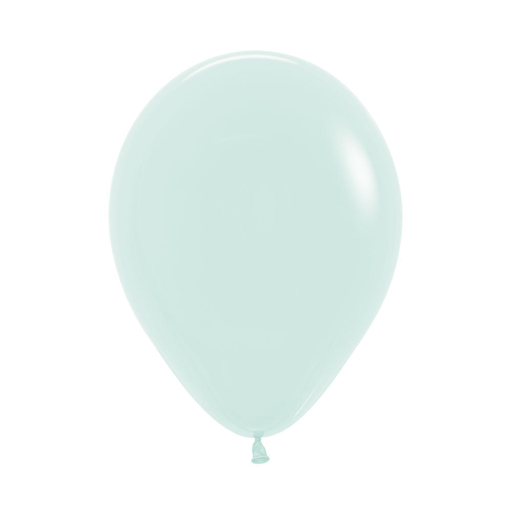 Globo Pastel Mate Verde R18 x6 unidades Sempertex