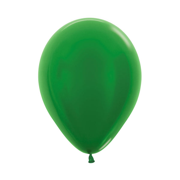 Globo Metal Verde R12 x50 unidades Sempertex