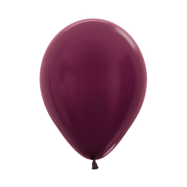 Globo Metal Vinotinto R12 x50 unidades Sempertex