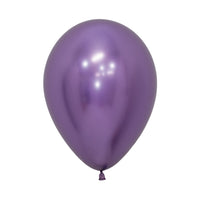 Globo Reflex Cromado Violeta  R12 x12 unidades Sempertex