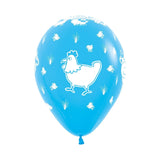 Globo Impreso Infinity Surtido Animales de la Granja R12 x5 unidades Sempertex anm