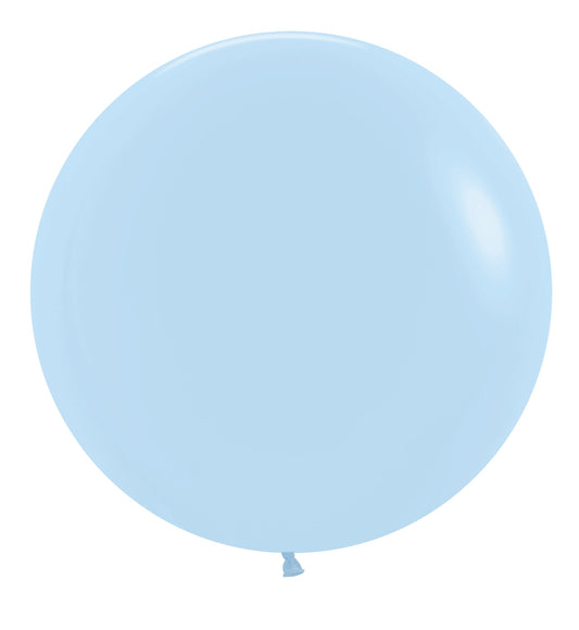 Globo Pastel Mate Azul R24 x3 unidades Sempertex