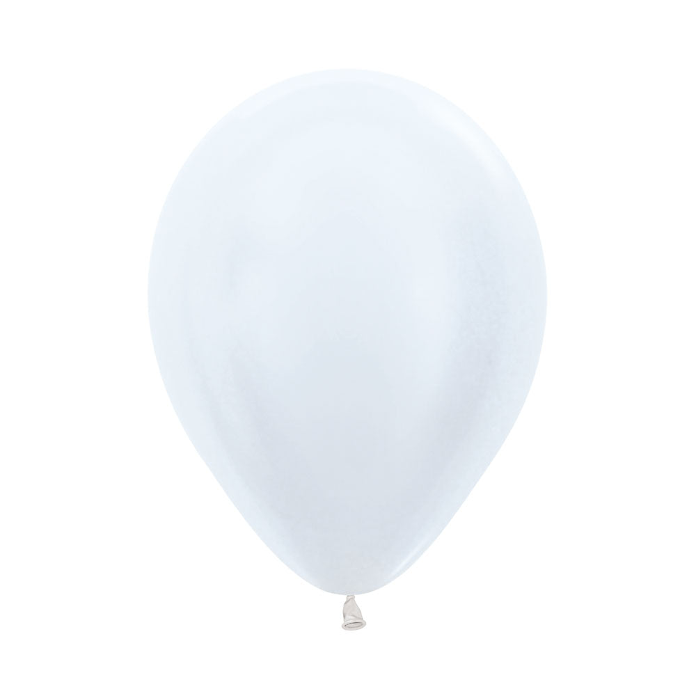 Globo Satín Blanco R9 por unidad Sempertex