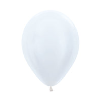 Globo Satín Blanco R5 por unidad Sempertex