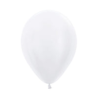 Globo Satín Blanco Perla R9 por unidad Sempertex