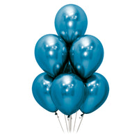 Globo Reflex Cromado Azul R12 por unidad Sempertex