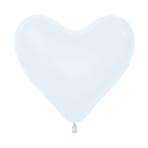 Globo Fashion Corazón Blanco C6 x50 unidades Sempertex