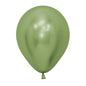 Globo Reflex Cromado Verde Lima R12 x12 unidades Sempertex